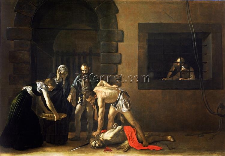 Caravaggio’s ‘Beheading of Saint John the Baptist’ – Custom Baroque Religious Oil Painting from Da Fen Oil Painting Village Studio