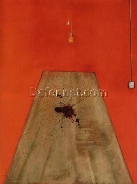 Custom Hand-Painted Francis Bacon ‘Blood on the Floor’ Oil Painting – Dafen Oil Painting Village Studio – Expressionist Figurative Art on Canvas