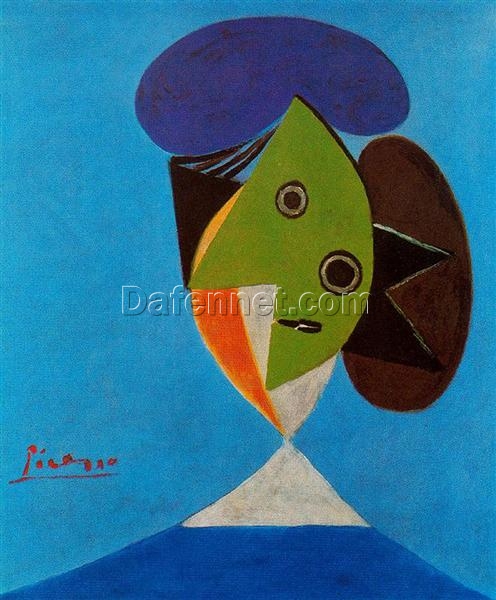 Bust of a Woman by Pablo Picasso – 1935 Surrealist Portrait Oil Painting, Custom Art from Dafen Village Studio