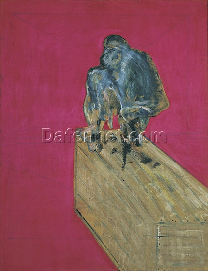 Chimpanzee by Francis Bacon (1957) – Custom Oil Painting Reproduction from Dafen Oil Painting Village Studio