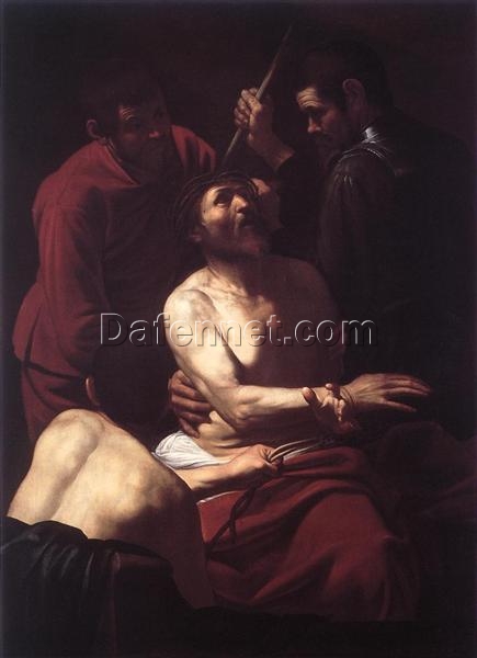 Custom Oil Painting of Caravaggio’s ‘Crowning with Thorns’ – Da Fen Oil Painting Village Studio