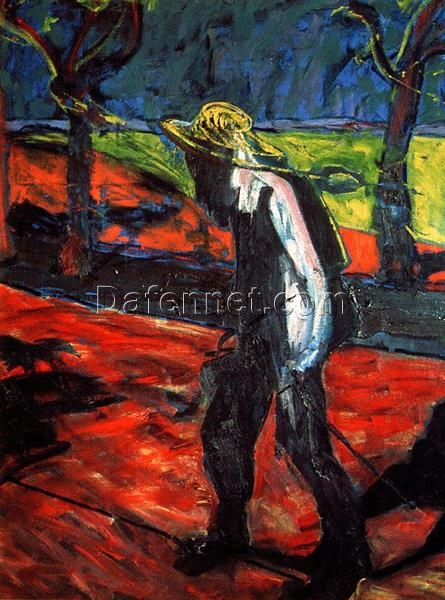 Study for a Portrait of Van Gogh IV by Francis Bacon (1957) – Custom Oil Painting Reproduction from Dafen Oil Painting Village Studio