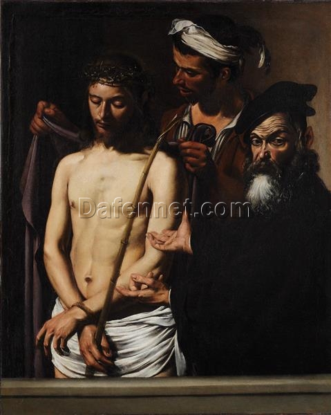 Caravaggio’s ‘Ecce Homo’ – Custom Baroque Religious Oil Painting from Da Fen Oil Painting Village Studio