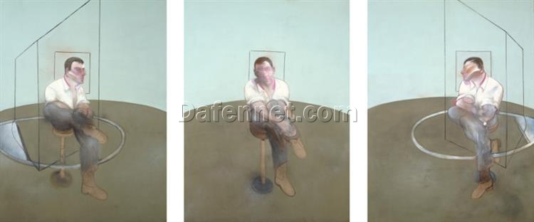 Custom Oil Painting – Francis Bacon 1984 Three Studies for a Portrait of John Edwards from Dafen Oil Painting Studio