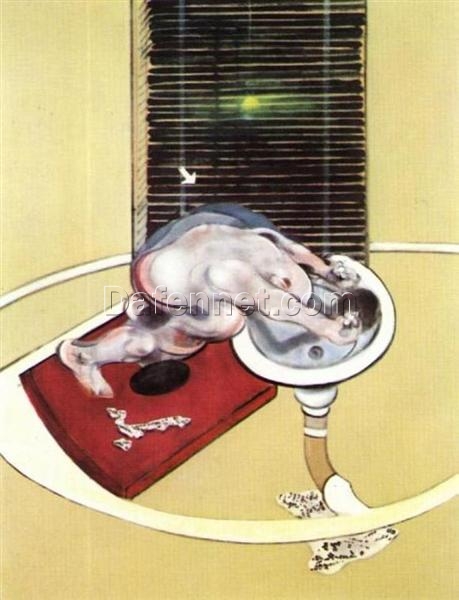 Custom Oil Painting – Francis Bacon 1976 Figure at a Washbasin from Dafen Oil Painting Studio