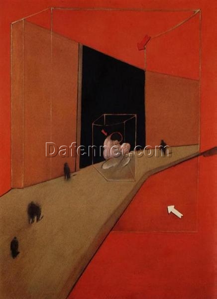 Custom Oil Painting – Francis Bacon 1983 Figures in a Street from Dafen Oil Painting Studio