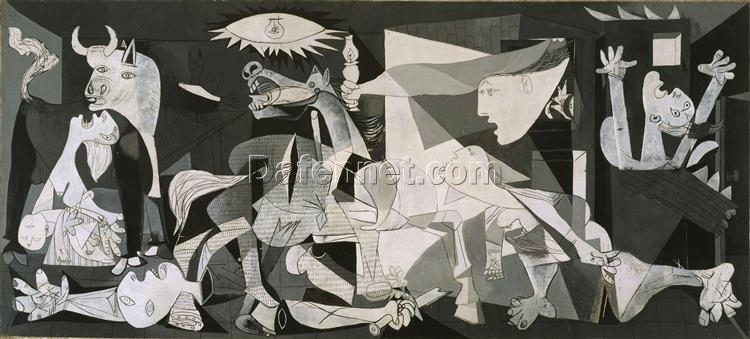 Guernica by Pablo Picasso – 1937 Cubism & Surrealism Allegorical Oil Painting, Custom Art from Dafen Village Studio