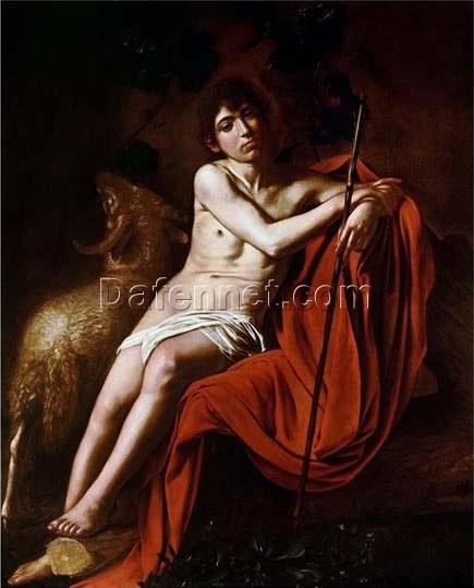 Caravaggio’s ‘John the Baptist’ – Custom Baroque Religious Oil Painting from Da Fen Oil Painting Village Studio