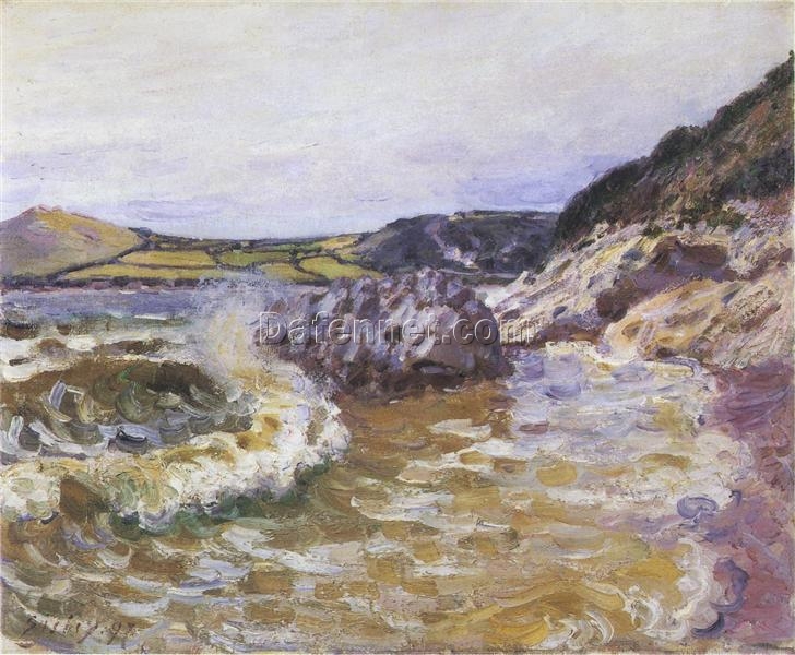 Lady’s Cove by Alfred Sisley – 1897 Impressionist Landscape Oil Painting, Custom Art from Dafen Oil Painting Village Studio