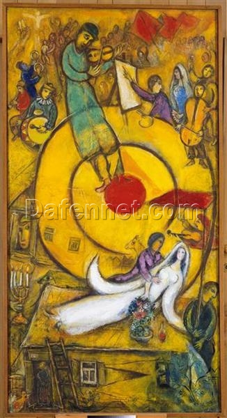 Marc Chagall’s ‘Liberation’ – Custom Surrealist Symbolic Oil Painting from Da Fen Oil Painting Village Studio