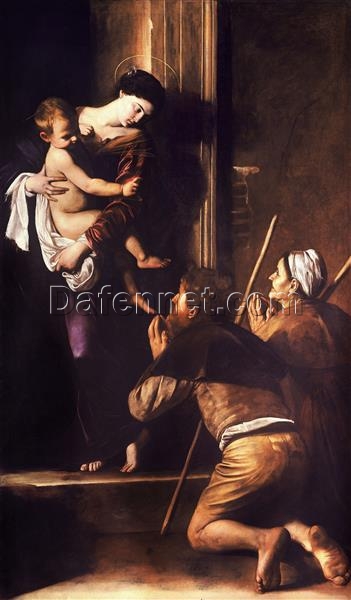 Caravaggio’s ‘Madonna of Loreto’ – Custom Baroque Religious Oil Painting from Da Fen Oil Painting Village Studio