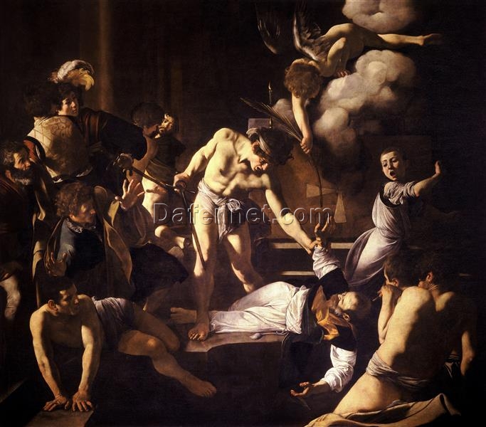 Custom Oil Painting of Caravaggio’s ‘The Martyrdom of Saint Matthew’ – Da Fen Oil Painting Village Studio