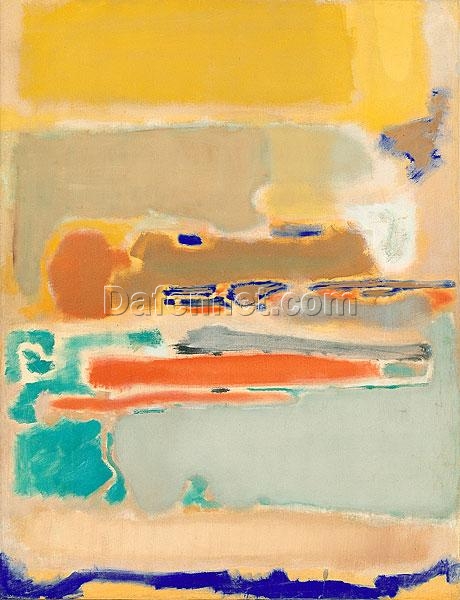 Abstract Expressionism Painting Inspired by Mark Rothko – Multiform, 1948 – Da Fen Village Studio Abstract Oil Art for Modern Home & Office Décor