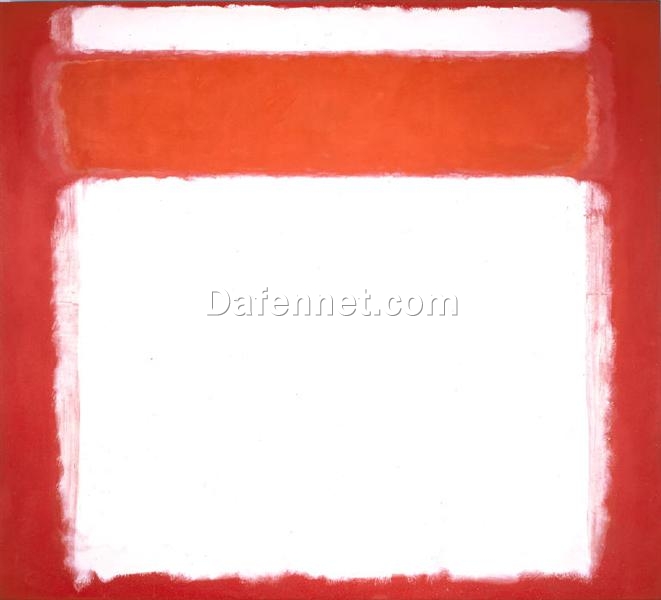 Color Field Painting Inspired by Mark Rothko – No. 16, 1957 – Da Fen Village Studio Abstract Oil Art for Modern Home & Office Décor