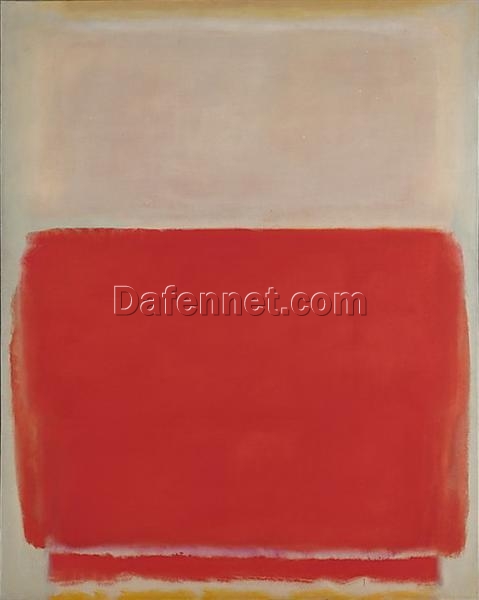 Color Field Painting Inspired by Mark Rothko – No. 3, 1953 – Da Fen Village Studio Abstract Oil Art for Modern Home & Gallery Décor