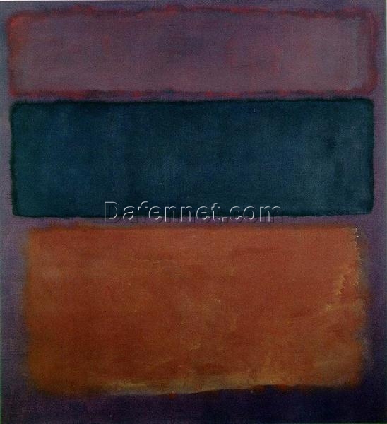 Color Field Painting Inspired by Mark Rothko – Untitled, 1963 – Da Fen Village Studio Abstract Oil Art for Modern Home & Office Décor