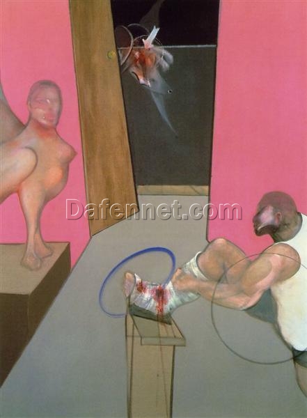 Custom Oil Painting – Francis Bacon 1983 Oedipus And The Sphinx After Ingres from Dafen Oil Painting Studio