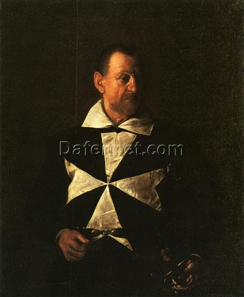 Caravaggio’s ‘Portrait of Fra Antonio Martelli’ – Custom Baroque Portrait Oil Painting from Da Fen Oil Painting Village Studio