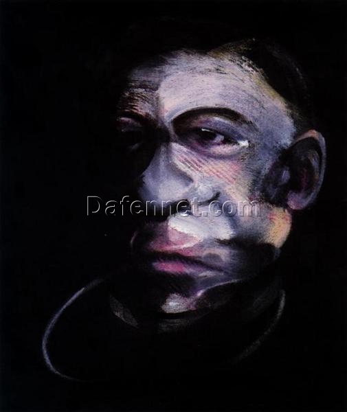 Francis Bacon 1990 Portrait of Jacques Dupin – Oil Painting Reproduction by Dafen Village Oil Painting Studio