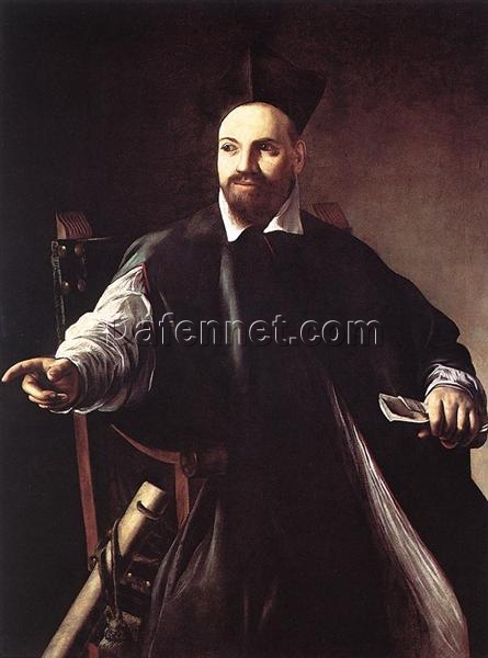 Baroque Portrait Oil Painting of ‘Maffeo Barberini’ by Caravaggio – Custom Art from Da Fen Oil Painting Village Studio