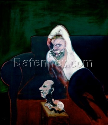 Reclining Man with Sculpture by Francis Bacon (1960) – Custom Oil Painting Reproduction from Dafen Oil Painting Village Studio