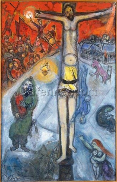 Marc Chagall’s ‘Resurrection’ – Custom Surrealist Religious Oil Painting from Da Fen Oil Painting Village Studio