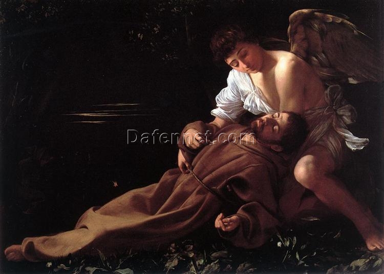 Custom Oil Painting of Caravaggio’s ‘Saint Francis of Assisi in Ecstasy’ – Da Fen Oil Painting Village Studio