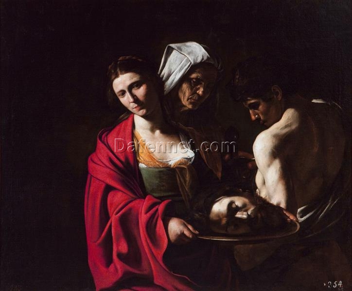 Custom Oil Painting of Caravaggio’s ‘Salome with the Head of John the Baptist’ – Da Fen Oil Painting Village Studio