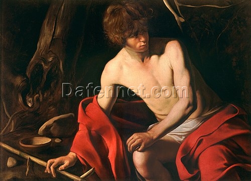 Caravaggio’s ‘John the Baptist’ – Custom Baroque Religious Oil Painting from Da Fen Oil Painting Village Studio