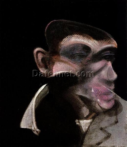 Francis Bacon 1989 Study for a Portrait of John Edwards – Expressionist Oil Painting Reproduction by Dafen Village Oil Painting Studio