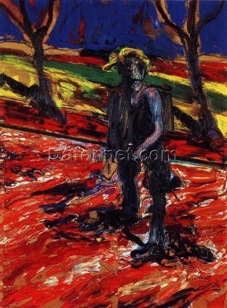 Study for Portrait of Van Gogh III by Francis Bacon (1957) – Custom Oil Painting Reproduction from Dafen Oil Painting Village Studio