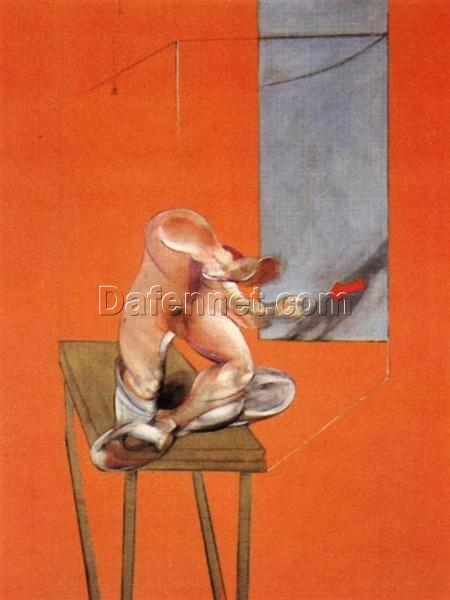 Custom Oil and Pastel Painting – Francis Bacon 1982 Study from the Human Body – Figure in Movement from Dafen Oil Painting Studio