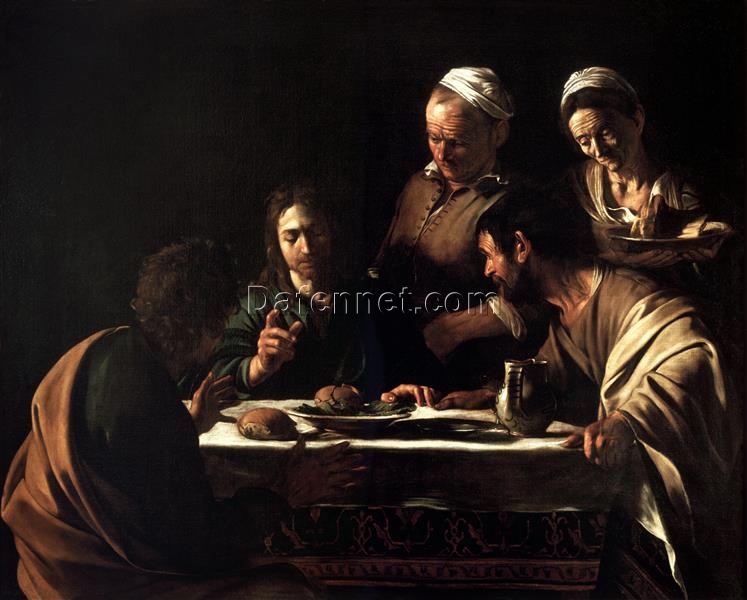 Caravaggio’s ‘Supper at Emmaus’ – Custom Baroque Religious Oil Painting from Da Fen Oil Painting Village Studio