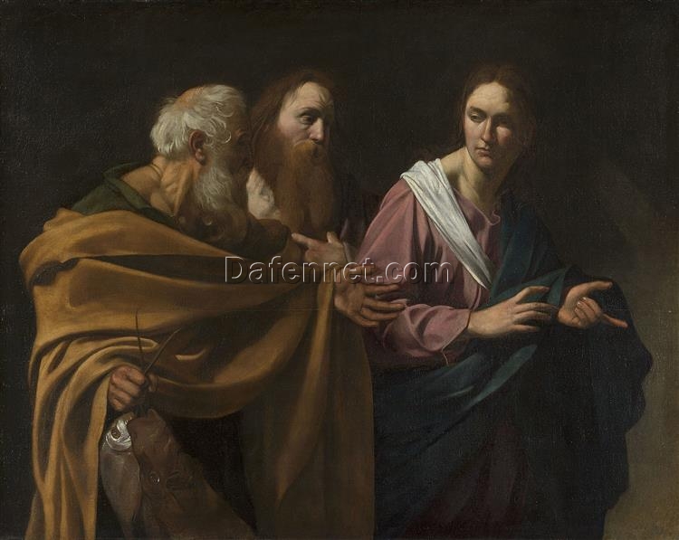 Custom Oil Painting of Caravaggio’s ‘The Calling of Saints Peter and Andrew’ – Da Fen Oil Painting Village Studio