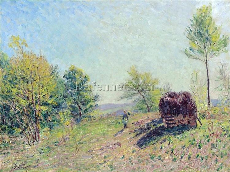 The Edge of the Forest by Alfred Sisley – 1886 Impressionist Landscape Oil Painting, Custom Art from Dafen Oil Painting Village Studio