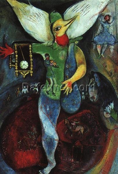 Marc Chagall The Juggler – 1943 Surrealism Oil on Canvas, Symbolic Painting, Art Institute of Chicago