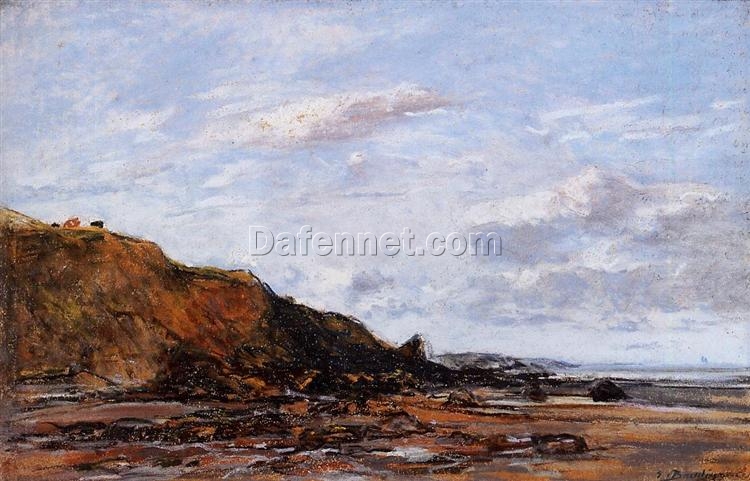 The Sea at Douarnenez by Eugene Boudin – 1897 Impressionist Landscape Oil Painting, Custom Art from Dafen Oil Painting Village Studio