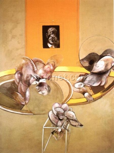 Custom Oil Painting – Francis Bacon 1975 Three Figures and Portrait from Dafen Oil Painting Studio