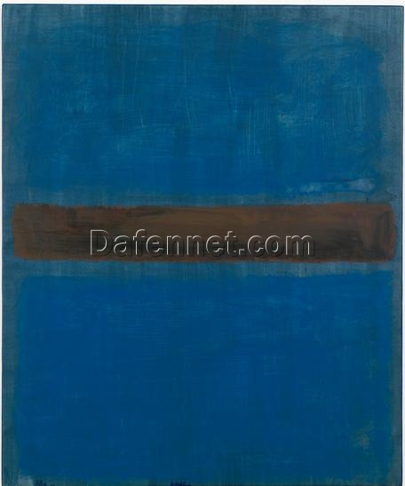 Color Field Painting Inspired by Mark Rothko – Untitled, 1969 – Da Fen Village Studio Abstract Oil Art for Modern Home & Office Décor