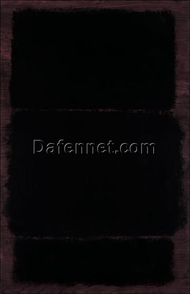 Minimalist Oil Painting Inspired by Mark Rothko – Untitled, 1969 – Da Fen Village Studio Abstract Art for Modern Home & Office Décor