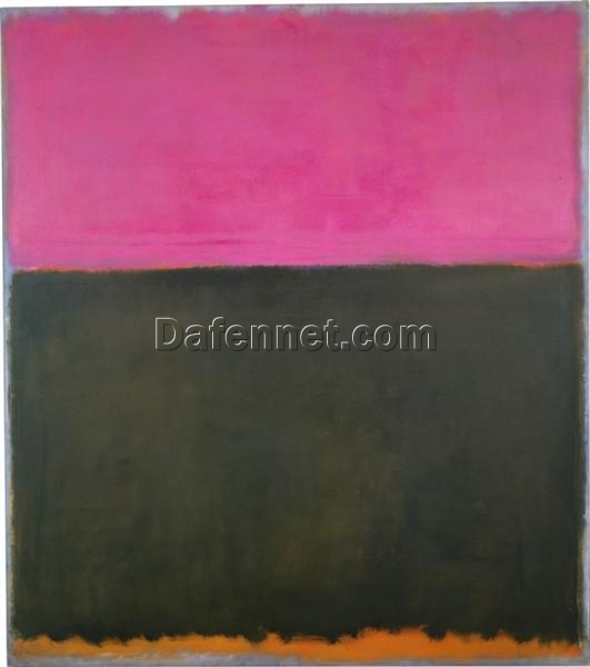 Color Field Painting Inspired by Mark Rothko – Untitled, 1953 – Da Fen Village Studio Abstract Oil Art for Modern Home & Office Décor