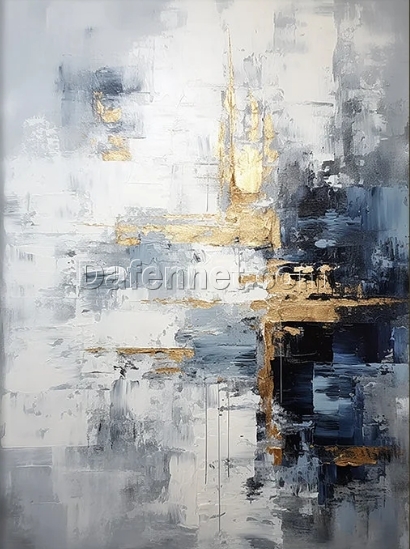 Custom Large Abstract Painting – Modern Hand-Painted Oil Art with Texture for Office and Contemporary Wall Decoration | Dafen Oil Painting Village Studio