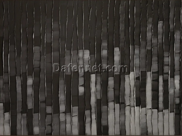 Custom Large Abstract Oil Painting – Richly Textured Black Wall Art on Canvas for Oversized Modern Wall Decoration | Dafen Oil Painting Village Studio