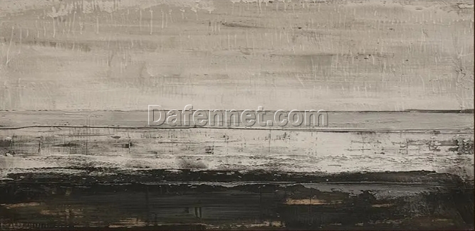 Custom Large Grey Textured Wall Mural – Abstract Black Canvas Painting for Neutral Living Room Walls, Modern Art for Luxury Home and Hotel Decor | Dafen Oil Painting Village Studio