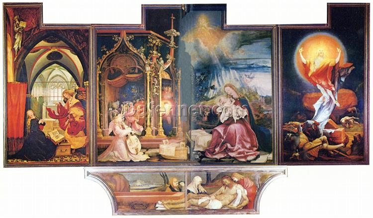 Authentic Replica – The Annunciation, Virgin and Child with Angels, The Resurrection by Grünewald – Dafen Village Masterpiece