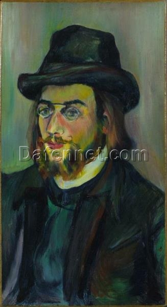 Authentic – Style Oil Portrait Inspired by Valadon’s “Portrait of Erik Satie” – Dafen Village’s Exclusive Creation