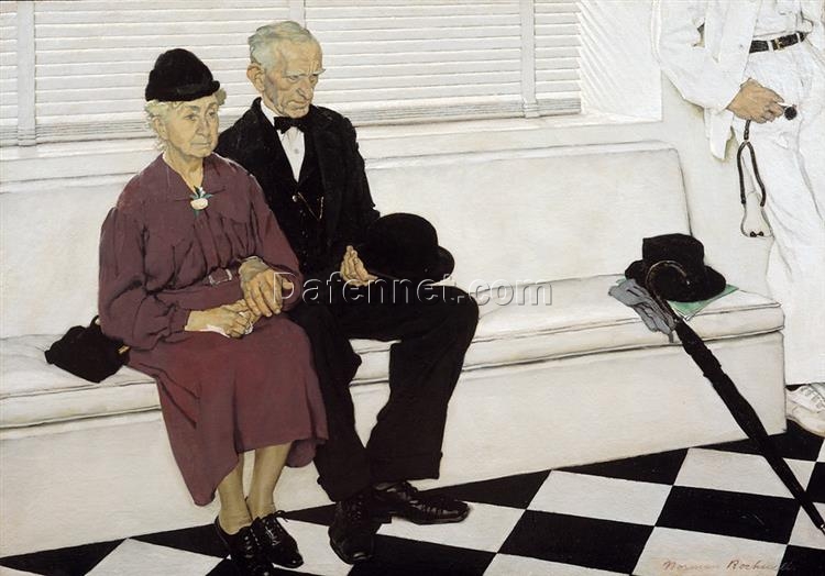 High – Quality Hand – Painted Reproduction by Dafen Village of Norman Rockwell’s ‘Second Holiday’ – A Great Addition for Home Decor