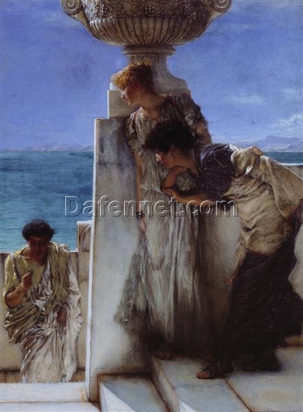 Hand – Painted Oil Painting Inspired by Alma – Tadema’s A Foregone Conclusion – Direct from Dafen Village Studio