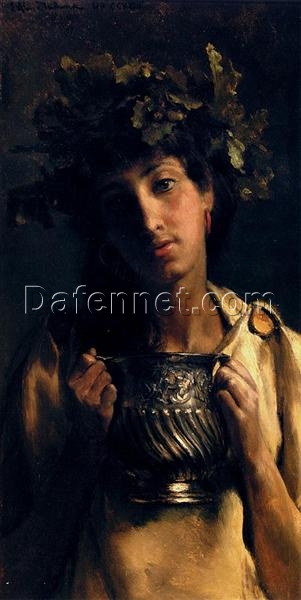 High-Quality Reproduction of Alma-Tadema’s “A Prize For The Artists Corp” Oil Portrait – Exclusive from Dafen Village Artisans