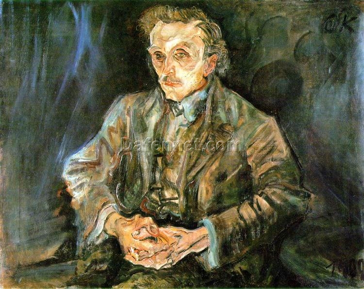 Authentic Expressionist Style Oil Painting – ‘Adolf Loos’ by Oskar Kokoschka – Dafen Village’s Exclusive Creation